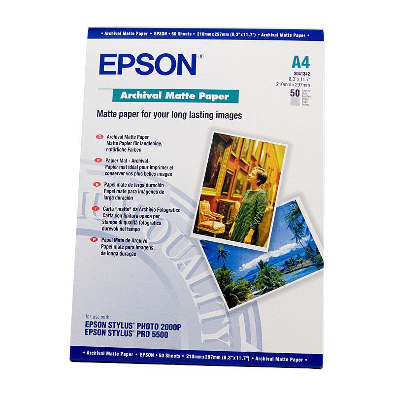 EPSON S041342 Archival Paper pack showcasing premium quality and compatibility with various EPSON printers.